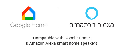 Smart lighting control compatible with google and alexa