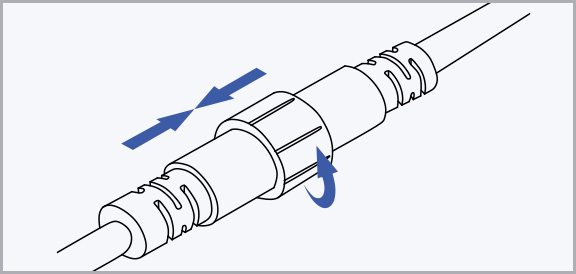 neon LED strip light IP65 rated connectors