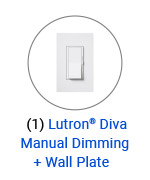 Lutron Diva 150W Wall Dimmer