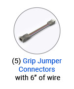 RGB tunable white solderless jumper connector