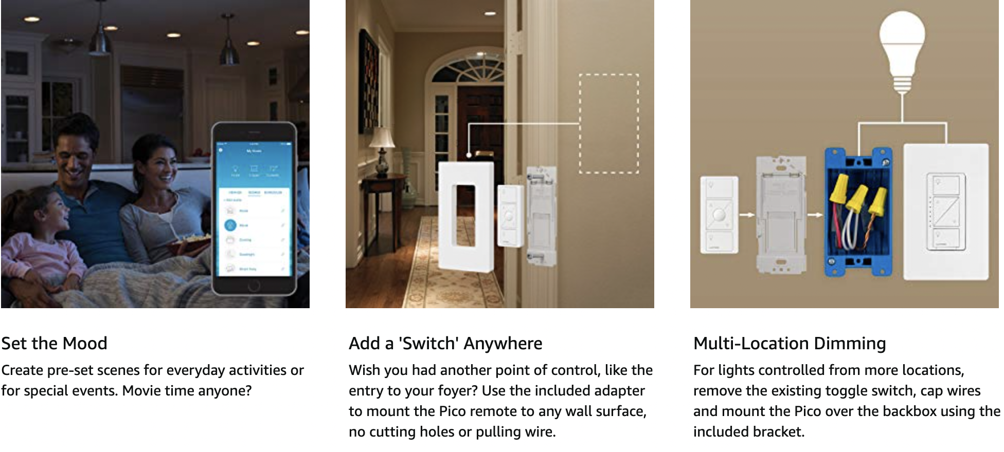 Caseta Smarthome Dimmer from Lutron for LED Strip Lights