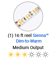 Sienna Dim-to-Warm LED strip light