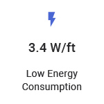 3.4 Watts per foot LED strip light