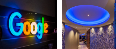 Applications: Google light boxes & Cove light