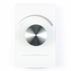 Wireless wall mounted controller for dynamic tunable led strip lights