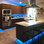 Kitchen under cabinet and toe kick lighting example with RGBW LED strips