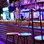 bar counter lighting using color changing RGB LED strip lights