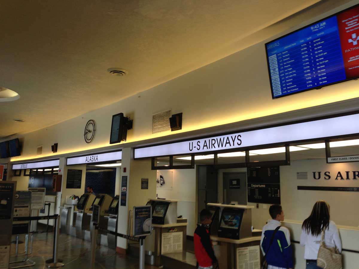  long beach airport terminal uplighting with LED strip lights 