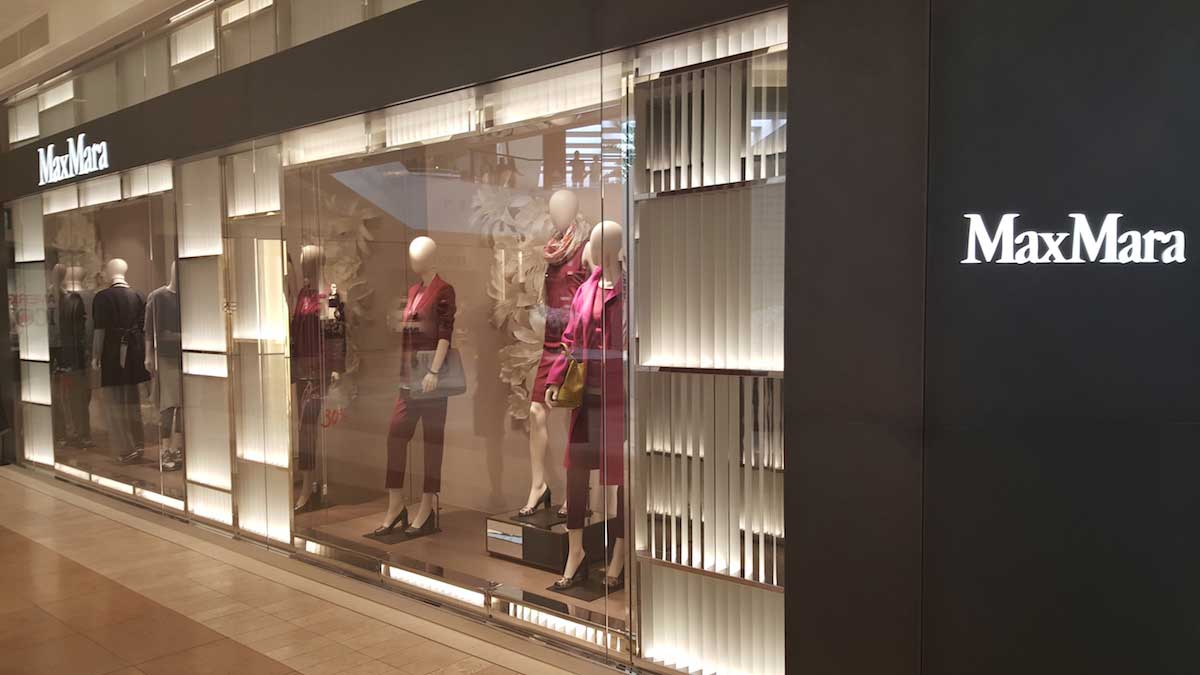 maxmara storefront lighting design FlexfireLEDs.