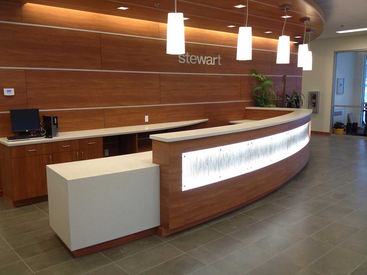 reception area accent lighting 