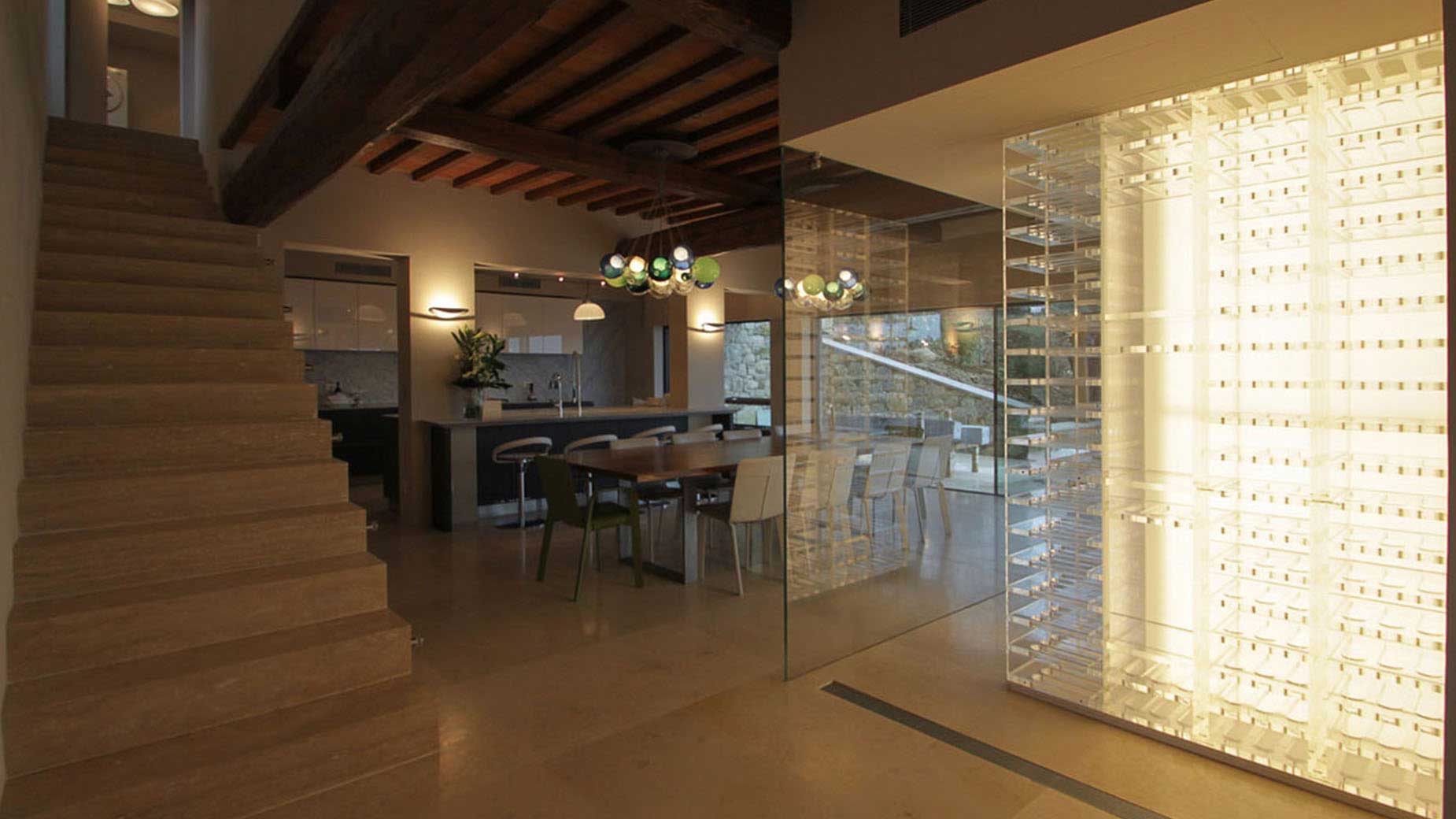 modern wine cellar lighting design