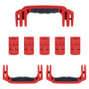  PELICAN 1637 AIR REPLACEMENT HANDLES & LATCHES, RED, DOUBLE-THROW (SET OF 3 HANDLES, 5 LATCHES)