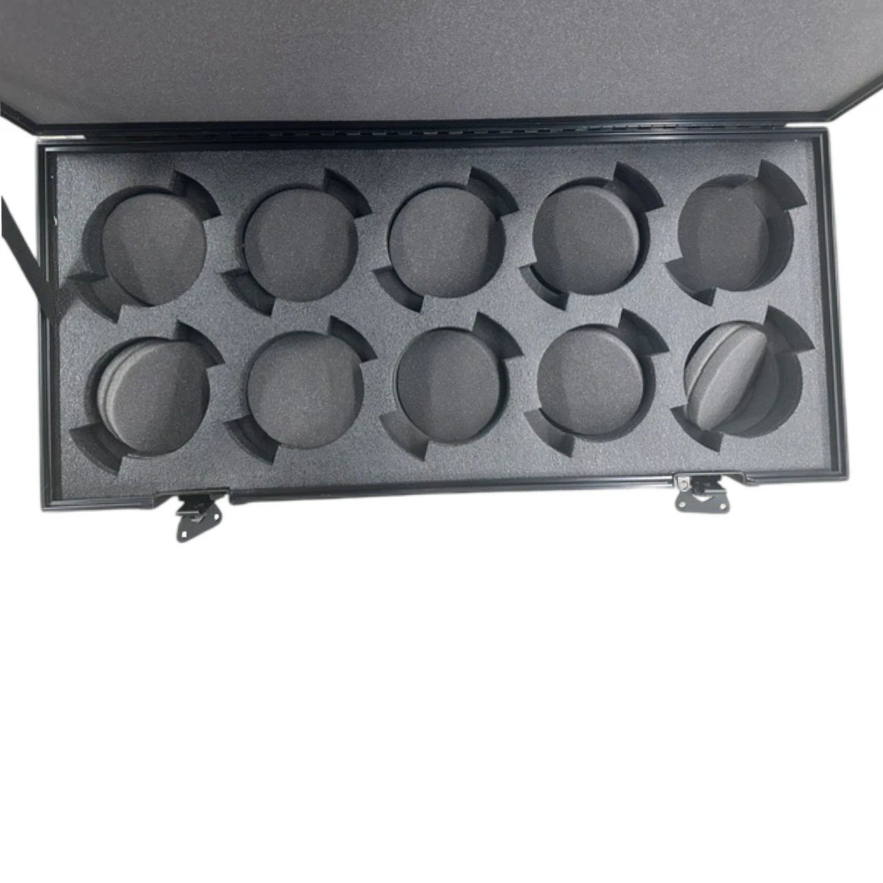 Top-down lens case interior