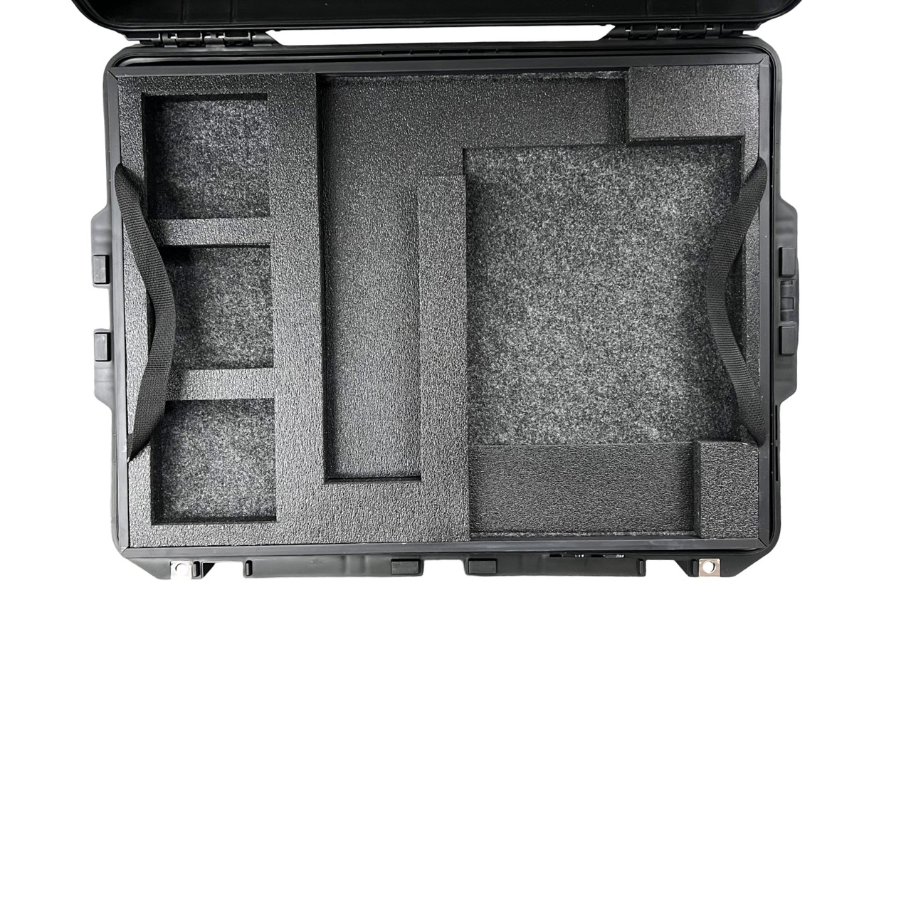 Riedel Bolero Headset and Bolero 6-key Beltpack. Custom foam insert in pelican 1637 with tray