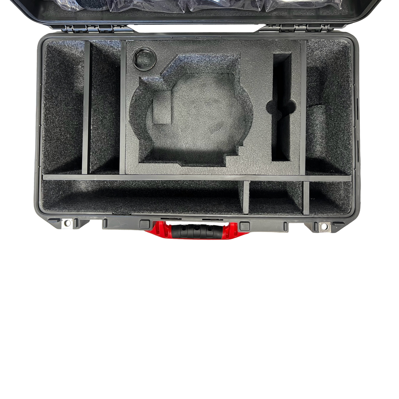 Red Raptor and accessories in Pelican 1510 - Innerspace Cases