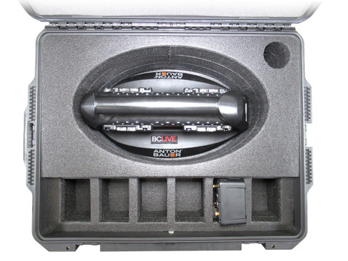 Anton/Bauer Performance Quad Charger And (6) Battery Transport Custom ATA Shipping Case for battery and power system — with f