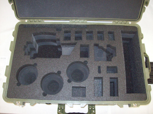 Panasonic AG-AF100 - Pelican 1650 Custom Foam Insert for cinema camera — with fitted foam