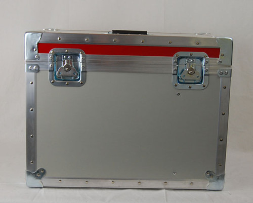 Litepanels LP-1x1 Lighting System 3 Compartment Custom ATA Shipping Case for cinema lighting fixture — interior view
