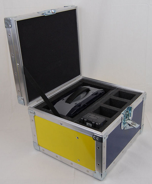 IDX Quick Charger VL-4S with 4 IDX Batteries Custom ATA Shipping Case for battery and power system — interior view