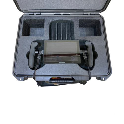 SmallHD 702 Touch 7" On-Camera Monitor with Bolt 4K Receiver Custom ATA Shipping Case for cinema camera — with fitted foam
