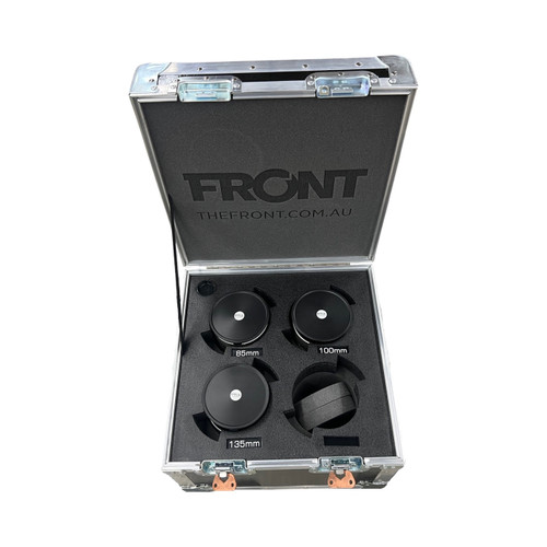 Canon RangeFinder/Dream set Rehoused by TLS (4-Slot Vertical) - Cine Lens Custom ATA Shipping Case for cinema lens — with fit