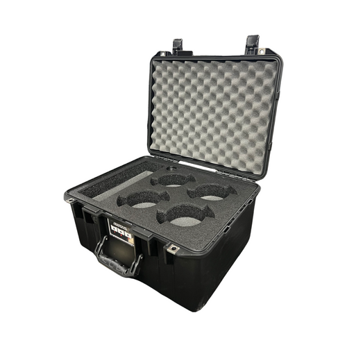 Atlas Mercury Lenses 36mm, 42mm, 54mm and 72mm (4-Slot vertical) - Cine Lens Custom ATA Shipping Case for cinema lens — inter