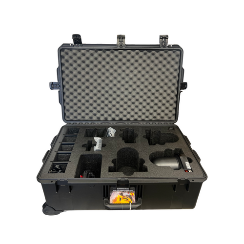 Panasonic AW-UE70 4K Professional PTZ Camera and accessories Custom ATA Shipping Case for cinema camera — with fitted foam