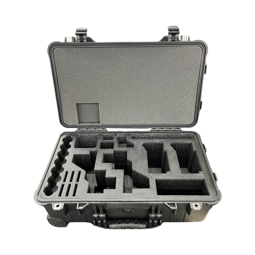Sony FX3 Dual-Body Case — Two Bodies & XLR Handles, Pelican 1510. With fitted foam.