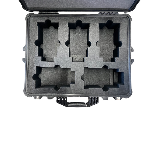 ARRI Signature Primes - Pelican 1600 Custom Foam Insert for cinema lens — closed and latched