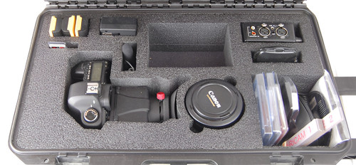 Canon EOS 5D FAA Approved Carry-On Custom ATA Shipping Case for cinema camera — with fitted foam