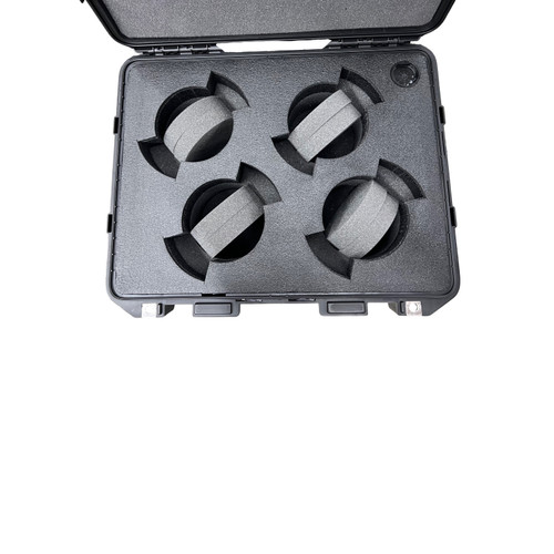 Pelican Four 114mm lens vertical - Cine Lens - Pelican 1557 Custom Foam Insert for cinema lens — with fitted foam