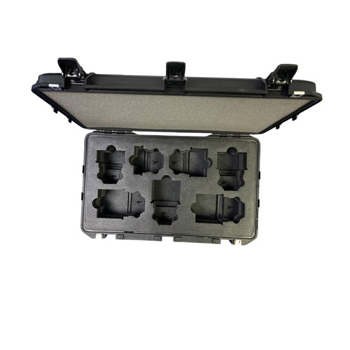 Leica ZERØ OPTIK Leica-R 19 24 35 50 60 80 (vertical 6-Slot) 135 (1-Slot horizontal) Custom foam - Pelican 1555 Custom Foam I