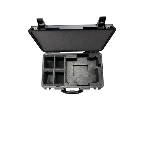 Anton/Bauer 4 Dionic XT batteries, Charger and cable - Pelican 1535 Custom Foam Insert for battery and power system — with fi