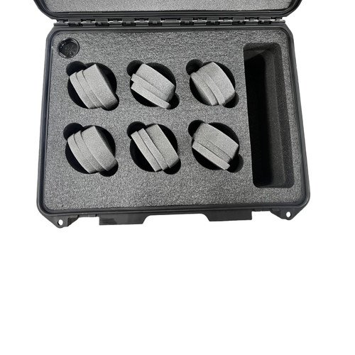 Pelican Rokinon Cine DS Pro Case Custom Foam Insert for cinema lens — with fitted foam