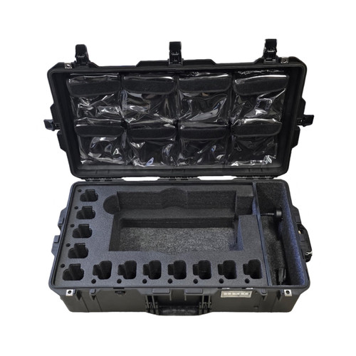 Pelican 12 Motorola CP200d and Cape 12-way Multi Charger For Motorola Xpr3000e - Pelican 1615 Custom Foam Insert for producti