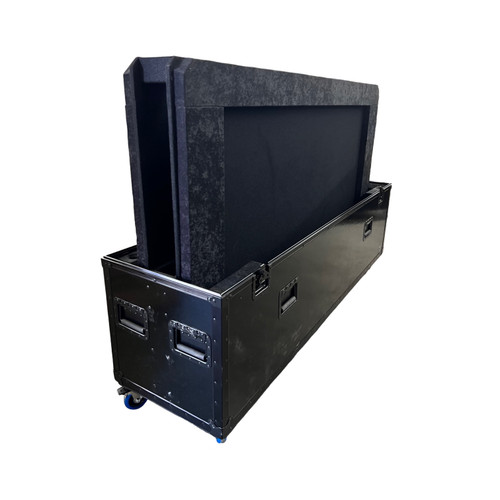 Two 85" Samsung Monitor Case-Split Lid Design Case
