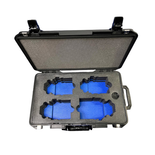 Zeiss Supreme 4-hole 135mm plus 3 95mm fronts - Pelican 1535 Custom Foam Insert for cinema lens — with fitted foam