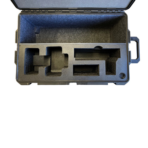 Custom case holding Tripod: Manfrotto 500 Ptz , Sony BRCAM7B, Sony RMIP500/1 in Storm IM2975