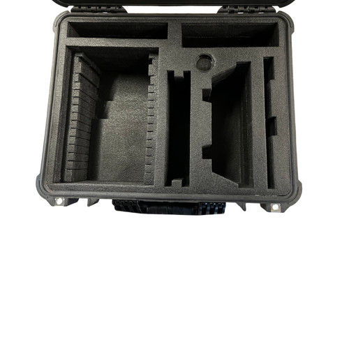 ARRI LMB-25 Mattebox case with ARRI LMB-25 Mattebox Top Flag, Mattes, Clamp-On Adapters and accessories - Pelican 1550 Custom