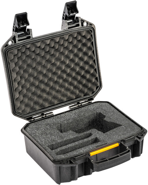 Pelican V100 Vault Small Pistol Case — With Foam (Black)