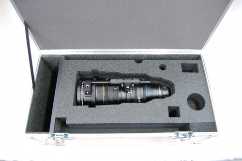 Fujinon 18-85 T2 Lens with 24" Rods, Plate, Micro, Extender and AKS - Cine Lens Custom Foam Insert for cinema lens — with fit