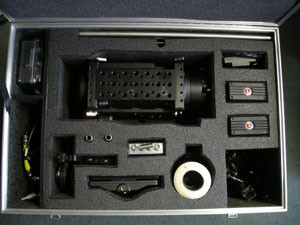 RED Camera Package Special Custom Foam Insert for cinema camera — with fitted foam