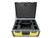Core SWX FLEET Q Gold Mount Four-Position Charger and Batteries Custom ATA Shipping Case for battery and power system — inter