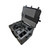 Sony BURANO camera with Cage Tilta, Chroziel, Bright Tangerine Wooden Camera Custom Foam Insert for cinema camera — interior