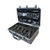6 headphones, 1 battery and charger in Pelican 1555