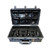 Pelican 6 headphones, 1 battery and charger - Pelican 1555 Custom Foam Insert for battery and power system — closed and latch