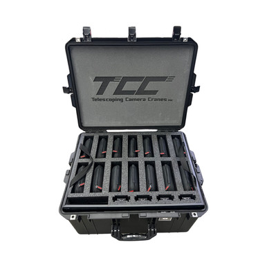 Riedel Bolero Kit Case — 10 Beltpacks, Headsets & Chargers (Pelican Air 1637 with Tray)