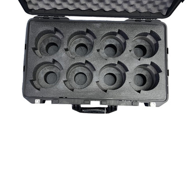 Tribe 7 Blackwings (20, 27, 37, 47, 57, 77, 107,137) 8-Slot vertical. Custom foam insert in Pelican 1555