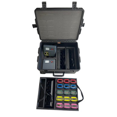 Riedel Bolero Wireless Intercom Kit Case — 15 Beltpacks, 3 Chargers (Pelican Storm iM2750)