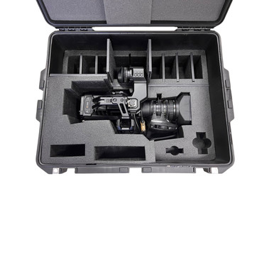 Blackmagic URSA Broadcast G2 Camera Case — with Fujinon LA16x8BRM 2/3-inch Zoom, Pelican Air 1637